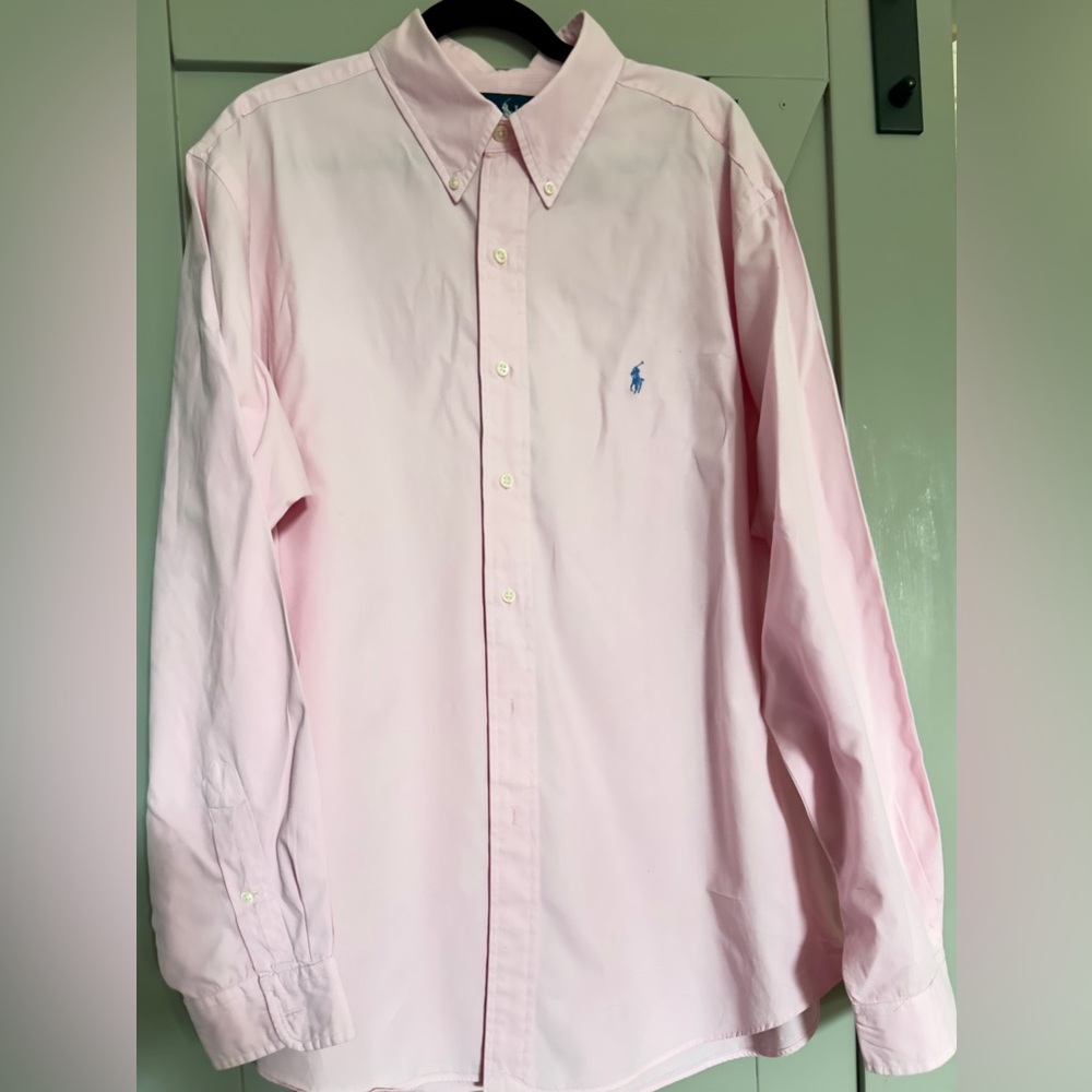 Ralph Lauren Men's Pink Dress Shirt XXL